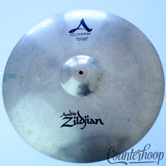 Zildjian 22"A Custom Ping Ride Cymbal 3488g Medium Avedis B20 Bronze+Sound File — main photograph