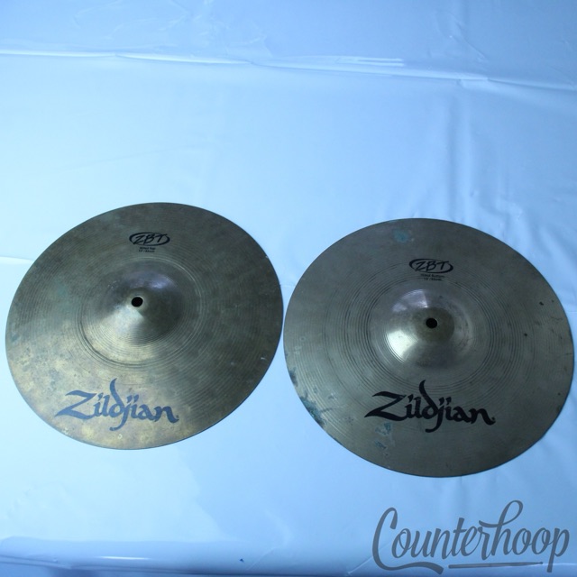 Zildjian 13" Hi-Hats 756g/882g Thin Cymbals Set ZBT B8 Avedis Turkish Pair USA* — main photograph