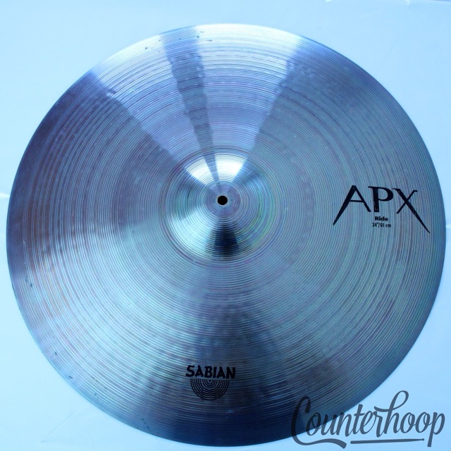 Sabian 24"APX Ride Cymbal 3354g Thin B8 Bronze Canada 2015 EXC +Sound File* — main photograph