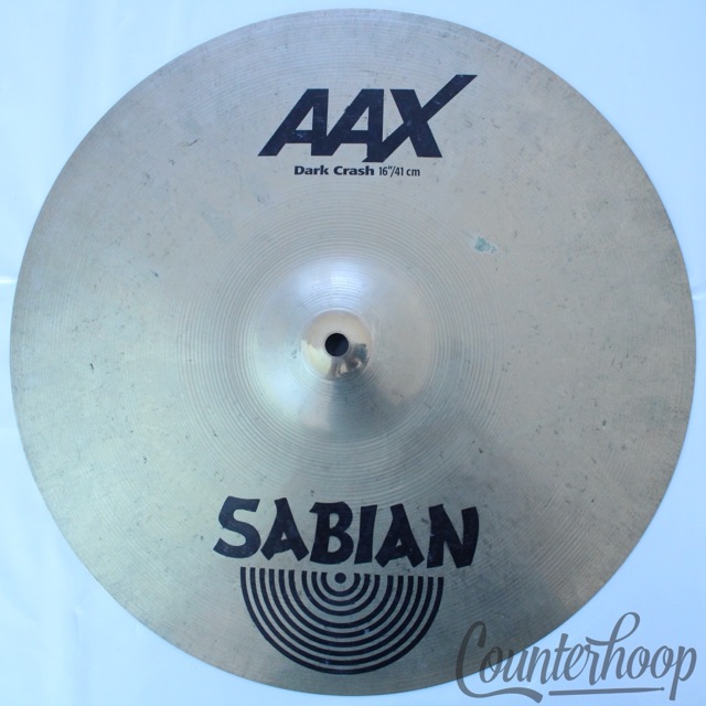 Sabian 16" AAX Dark Crash 980g Thin Cymbal B20 Brilliant Finish AA-X Canada* — main photograph