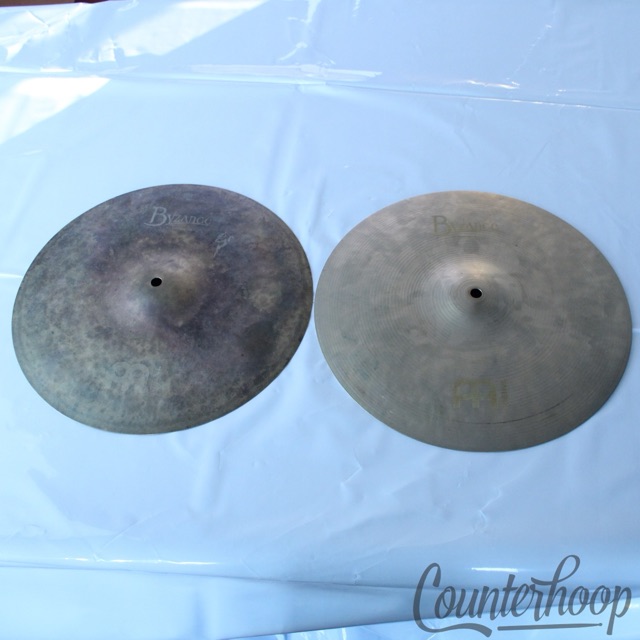 Meinl Byzance Sand Hi-Hats 14-Inch 873/1502g Vintage Cymbals Benny Greb B14SAH* — main photograph