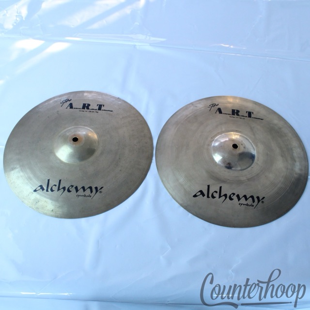 Alchemy 14" Pro ART Hi-Hats Cymbals Istanbul Agop A.R.T. Hand Hammered B20 Set* — main photograph