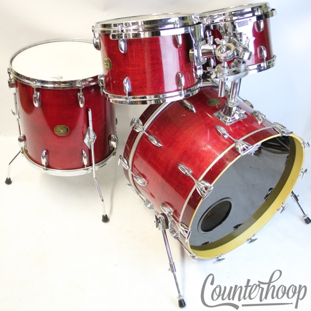 Gretsch HOUSE KIT ACME STUDIOS 22,12,13,16 Renown Red Rosewood Drums Vintage 70s — main photograph