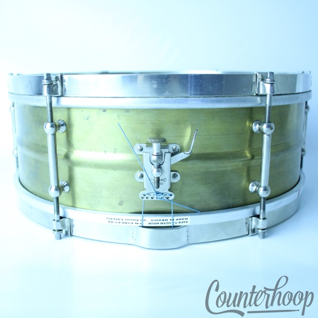 Slingerland Universal Snare Drum Natural Brass Vintage 30s Shur-Grip OG Chicago — main photograph