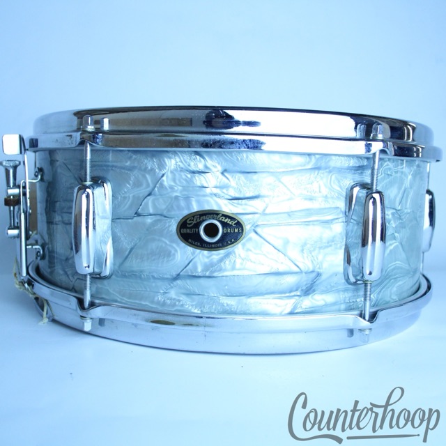 Slingerland Deluxe 14x5.5"Snare Drum SBP 3Ply Vintage 60s Chrome Brass Rims COB — main photograph