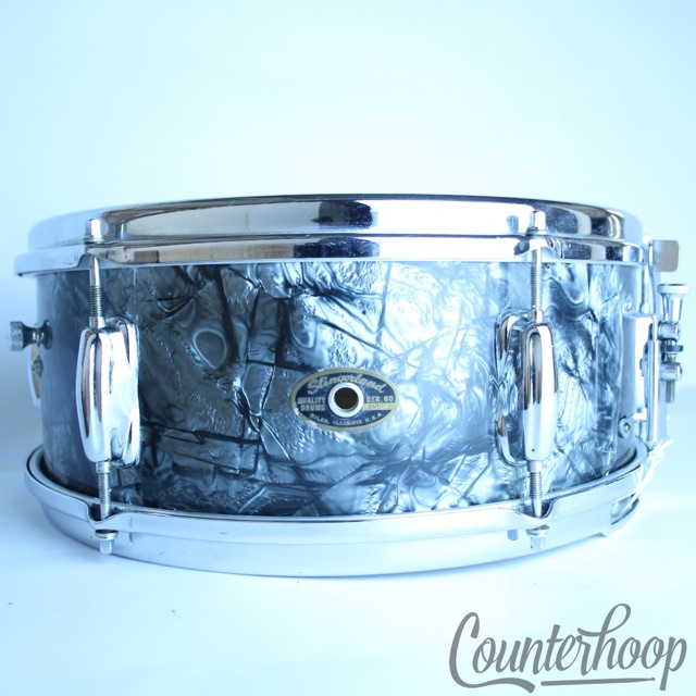 Slingerland Deluxe 14x5.5"Snare Drum BDP Vintage 60s Chrome Brass Rims COB 3ply — main photograph