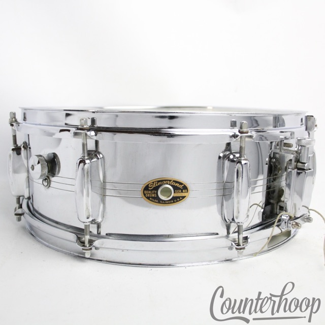 Slingerland 14x5" Brass Gene Krupa COB Snare Drum 8Lug Vintage 60s No.130 USA* — main photograph
