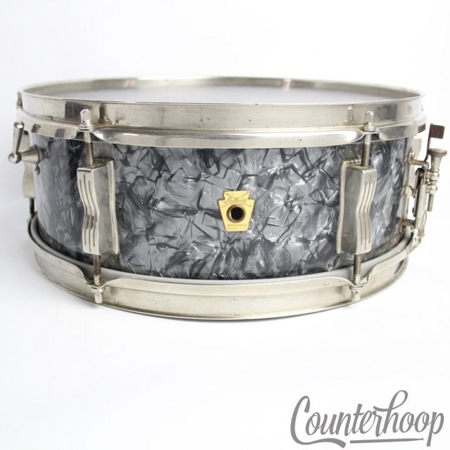 Ludwig 14x5" BDP Snare Drum Pioneer Pre-Serial Keystone Nickel Brass Rims 3Ply* — main photograph