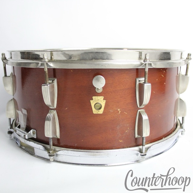 Ludwig 15x6.5"Uncatalogued Symphonic Snare Drum 3Ply Vintage 60s Brass NOB/COB* — main photograph