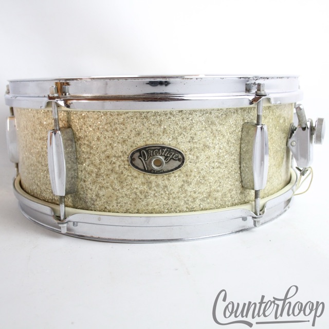 Hoshino Kougyou Prestige14x5"Snare Drum Silver Sparkle 3ply Shell Vintage 60s* — main photograph