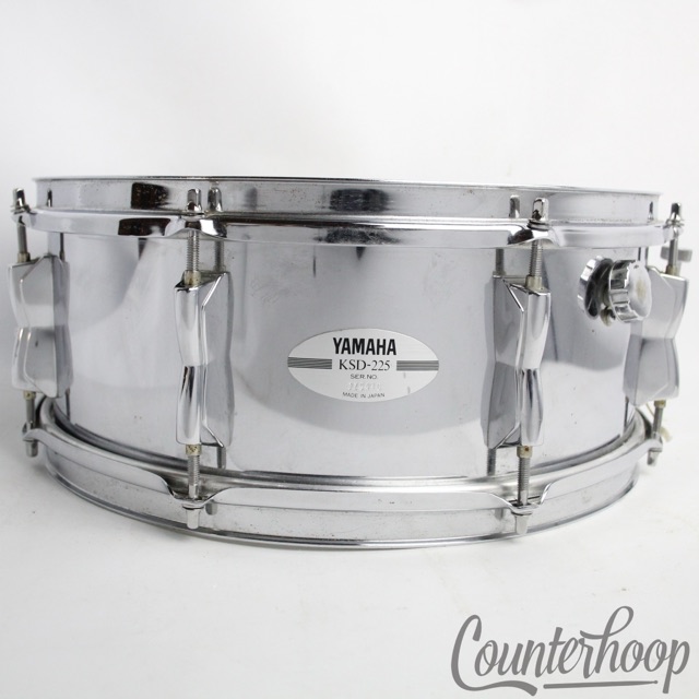 Yamaha KSD-225 14x5.5"Snare Drum 1mm Steel 8Lug Made In Japan Triple-Flange Rim — main photograph
