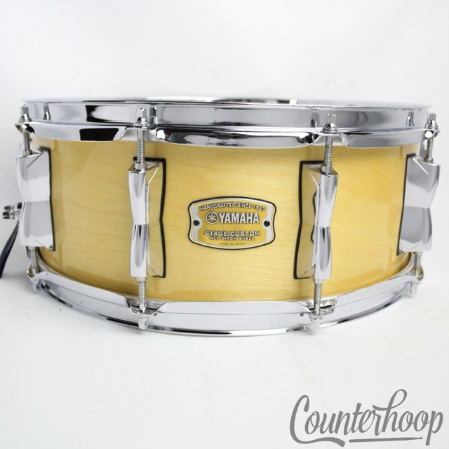 Yamaha 14x5.5" Stage Custom Snare Drum All Birch Shell Sonny Emory Signed EW&F* — main photograph