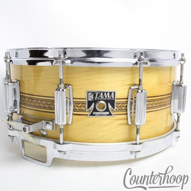 Tama 14x6.5"Inlay Superstar Mastercraft Artwood AW-456 Snare Drum Vintage 80s* — main photograph