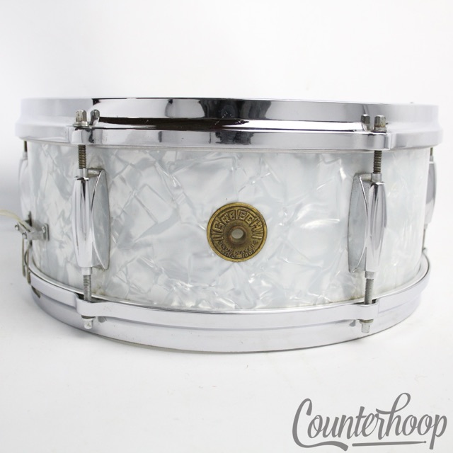 Gretsch Dixieland WMP 14x5"Snare Drum Round Badge 6ply Jasper Maple Vintage 60s — main photograph