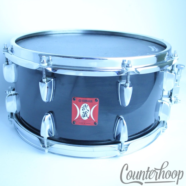 Yamaha Musashi Series 13x6.5" Snare Drum 7Ply Oak NSD-1365M Natural Black Japan — main photograph
