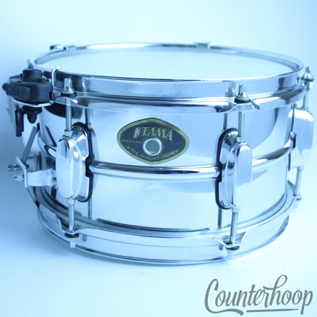 Tama Piccolo 10"x5.5"Steel Shell Soprano Snare PF155 Star-Cast Mount Vintage 90s — main photograph