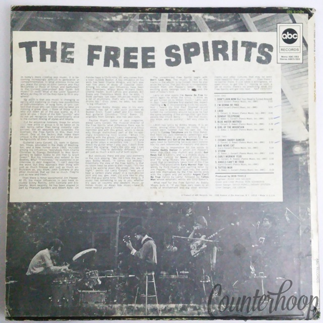 The Free Spirits–Out Of Sight And Sound-Larry Coryell/Bob Thiele/Moses/ChrisHill — main photograph