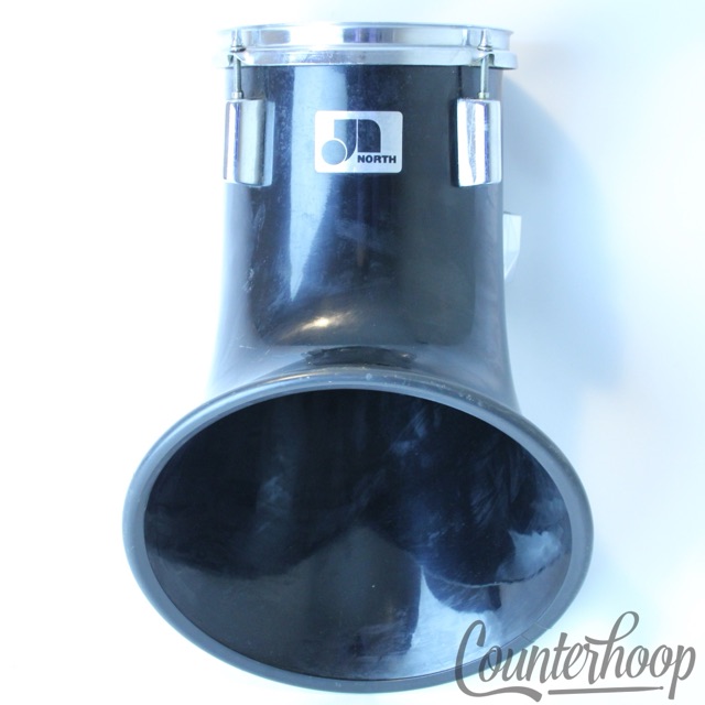 North 8" Tom Drum Vintage 80s Horn Shaped Projection MTI Injection-Molded Italy — main photograph