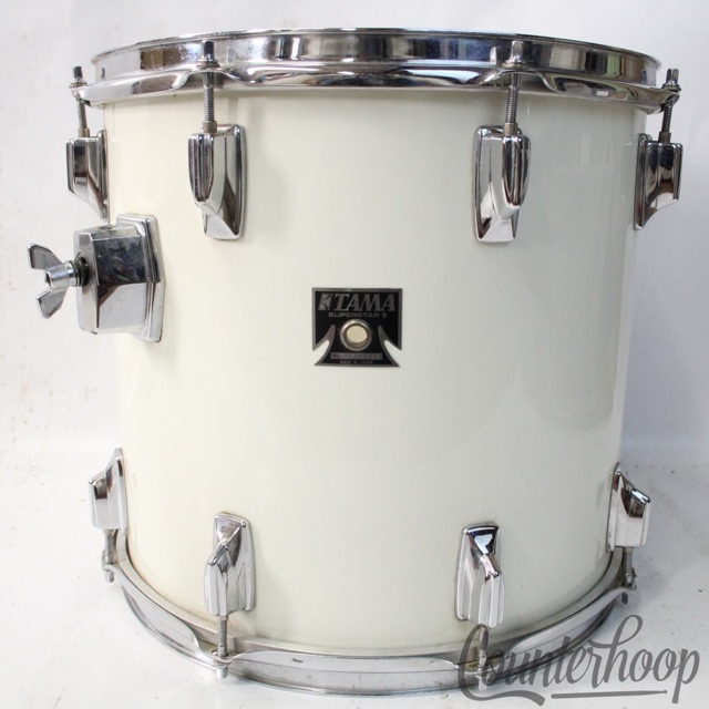 Tama 14x13" Superstar"Piano White"Rack Tom Drum Made In Japan Vintage 80s Star* — main photograph