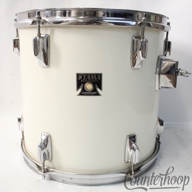 Tama 13x12" Superstar"Piano White"Rack Tom Drum Made In Japan Vintage 80s Star* — main photograph
