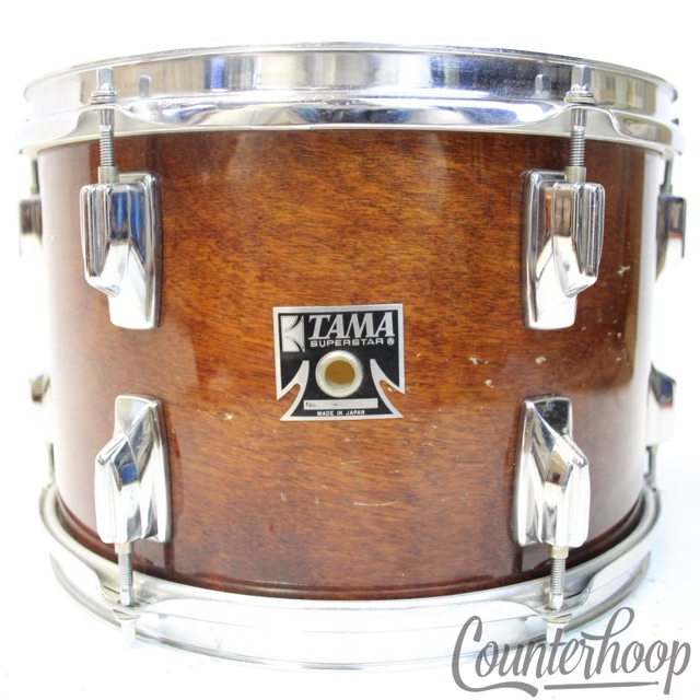 Tama 12x8"Superstar"Super Mahogany"Standard Size Tom Drum Made-Japan Vintage 80s — main photograph