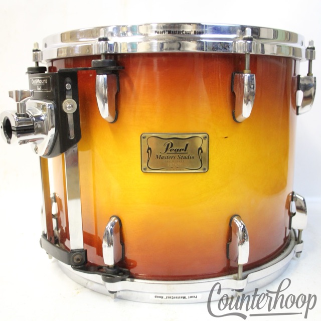 Pearl 14x11"Masters Studio Tom Drum"Vintage Sunburst"Birch Shell BRX 90s Tobacco — main photograph