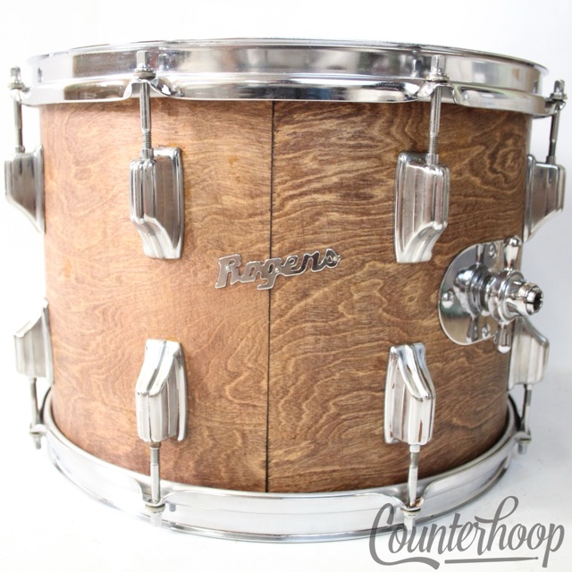 Rogers 14x10"Tom Drum Powertone Fullerton 9/72 Swivomatic Vintage70s Nat.Birch* — main photograph