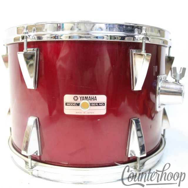 Yamaha 13x9"5000 Series Red Garnet Stage Custom Tom Drum Vintage 80s Made Japan — main photograph