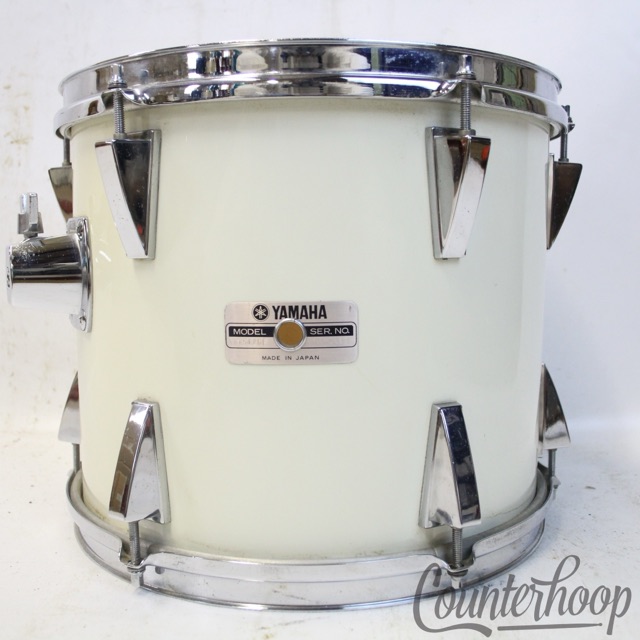 Yamaha 12x10"5000 Series Stage Custom Tom Drum White Vintage 80s Made In Japan* — main photograph