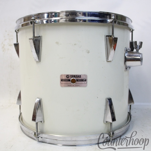 Yamaha 14x10"5000 Series White Stage Custom Rack Tom Drum Vintage 80s Made Japan — main photograph