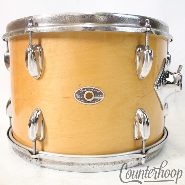 Slingerland 13x9" Tom Drum 70s Natural Maple Niles Sound King 5-Ply Set-O-Matic — main photograph