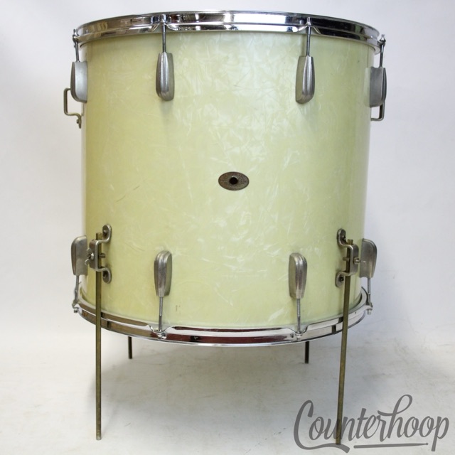 Slingerland 20x18"Radio King Floor Tom/Bass Drum White Marine Pearl Vintage 50s — main photograph