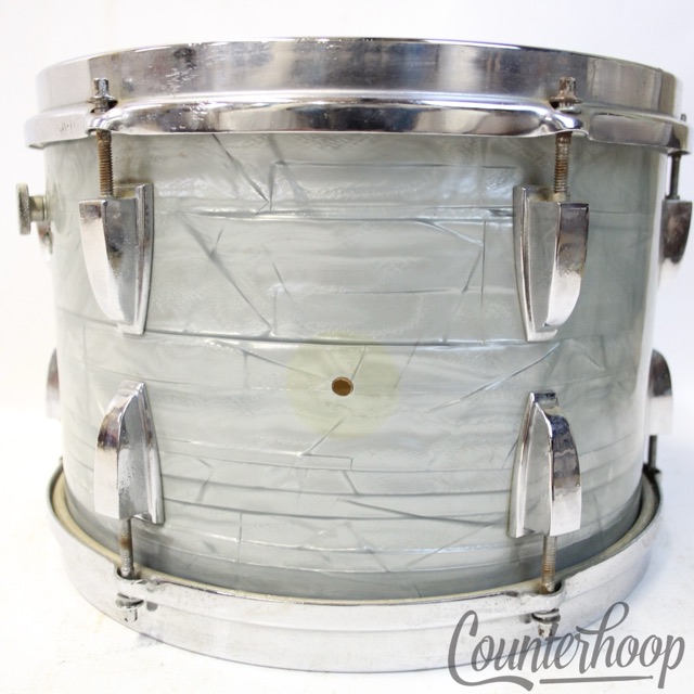 MIJ 12x8"Tom Drum Sky Blue Pearl Vintage 60s Japan 3Ply Mahogany Ludwig-Copy SBP — main photograph