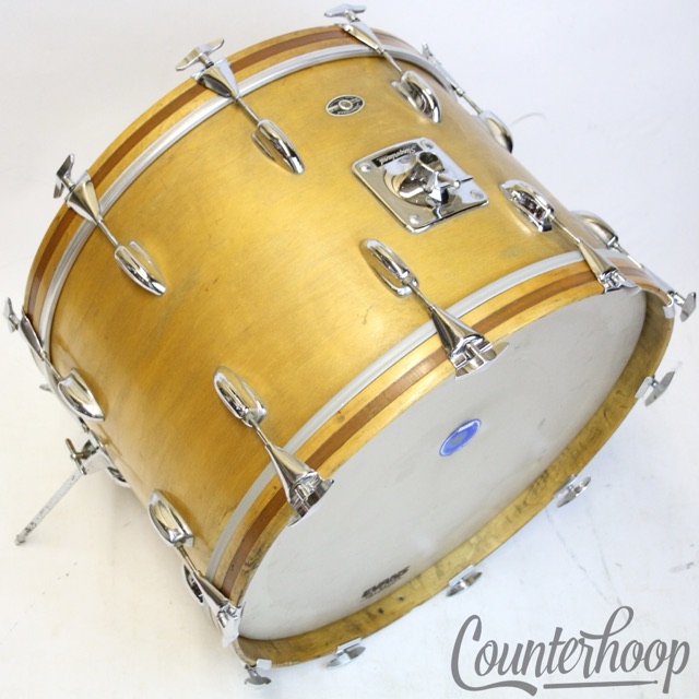 Slingerland 22x14"Bass Drum 3Ply Natural Maple Vintage 70s Sound King Niles USA — main photograph