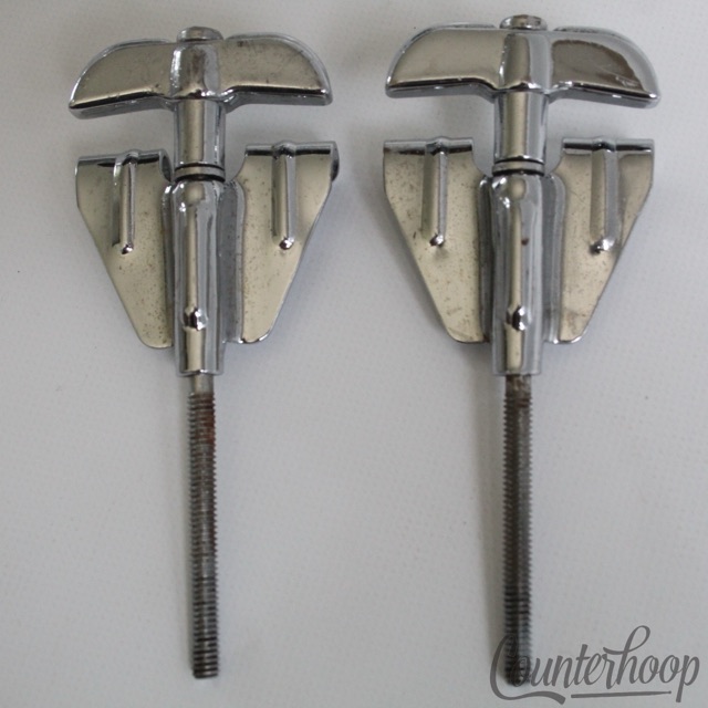 Rogers 2x Bass Drum Tension T-Rods 3 5/8"Chrome 60s Powertone Dayton Fullerton* — main photograph