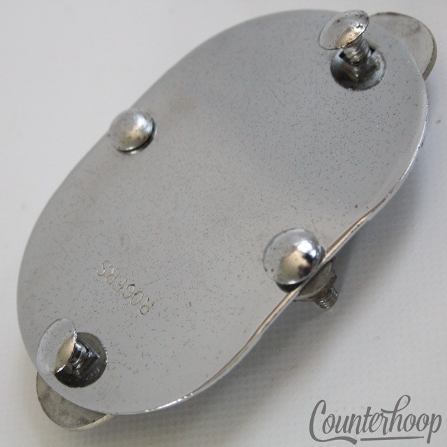 Rogers Bass Drum/Tom Mount Collet Cover Plate 2x3" Cleveland Vintage 60s USA* — main photograph