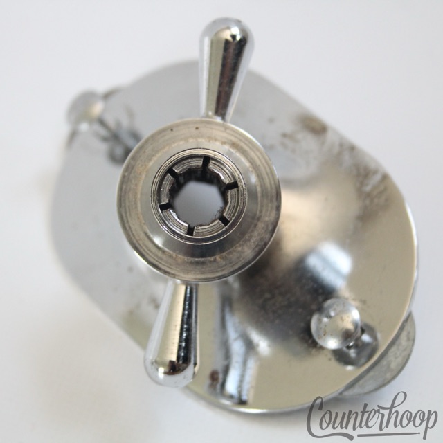 Rogers Bass Drum Spur/Tom/Cymbal Arm Mount+Machined Collet Rare 2-Hole Prototype — main photograph
