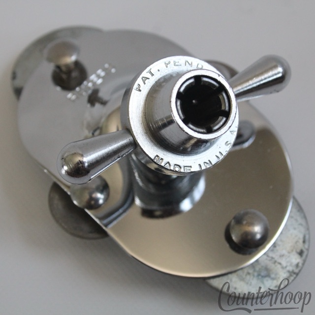 Rogers Bass Drum Spur/Tom/Cymbal Arm Mount+Machined Collet Cleveland Holiday USA — main photograph