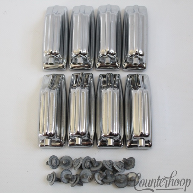 Rogers 8x Beavertail Bass Drum Lugs Chrome Fullerton Powertone Vintage 60s-70s — main photograph