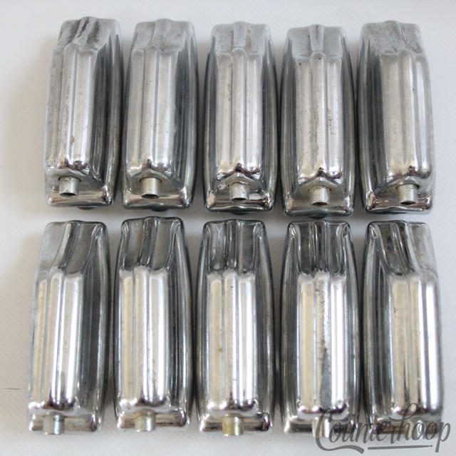 Rogers 10x Beavertail Bass Drum Lugs Chrome Powertone Vintage 60s-70s Fullerton — main photograph
