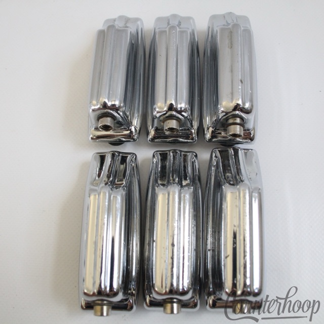 Rogers 6x Beavertail Bass Drum Lugs Chrome Powertone Vintage 70s Big R XP8 9/72 — main photograph