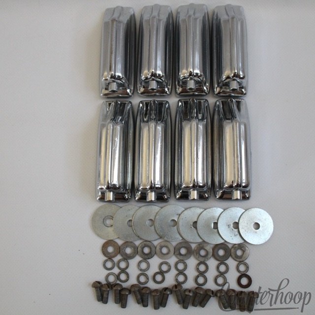Rogers 8x Beavertail Bass Drum Lugs Chrome Cleveland-Dayton Powertone Vintage60s — main photograph