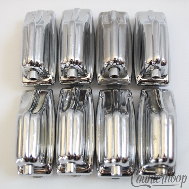 Rogers 8x Beavertail Tom/Snare Drum Lugs Chrome Powertone Fullerton Vintage 60s — main photograph