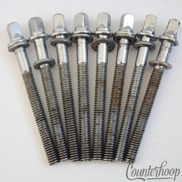Ludwig 8x Tension T-Rods 2 1/4"Chrome Floor Tom Drum Vintage 60s Super Classic* — main photograph