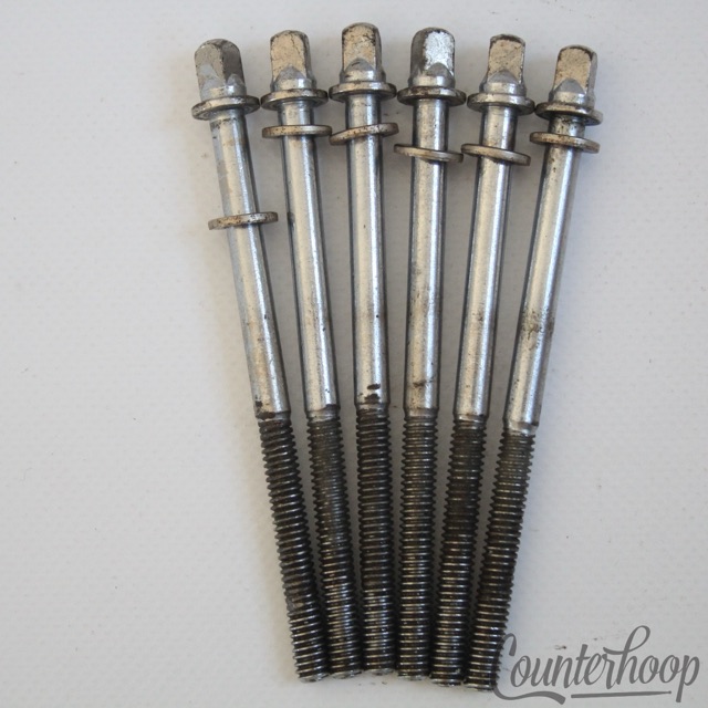 Ludwig 6x Tension T-Rods 3 5/16"Chrome Tom/Snare Drum Super Classic Vintage 60s — main photograph