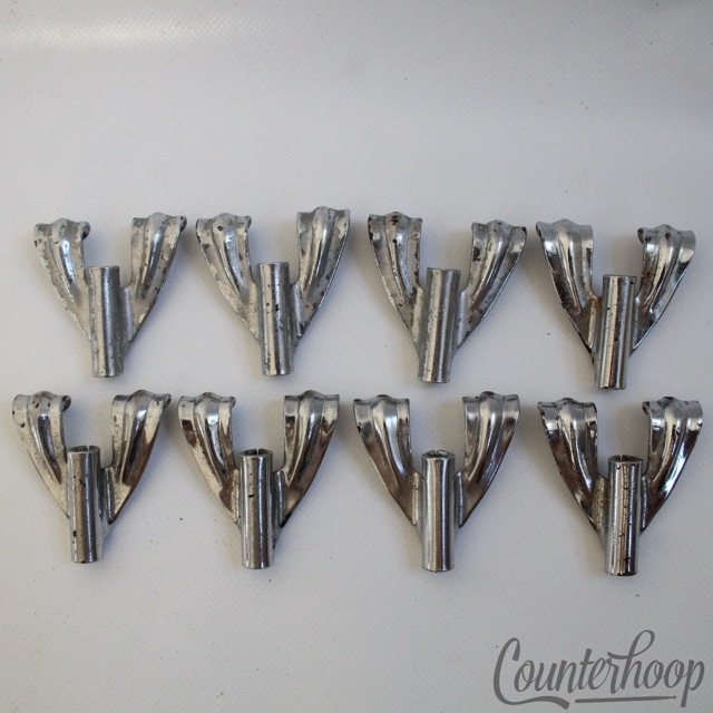 Ludwig 8x Tension Rod Claws Chrome Marching Snare/Bass/Tom Drum USA Vintage 60s — main photograph