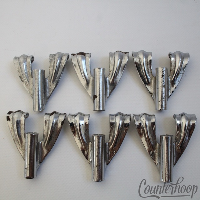 Ludwig 6x Tension Rod Claws Chrome Marching Snare/Bass/Tom Drum USA Vintage 60s — main photograph