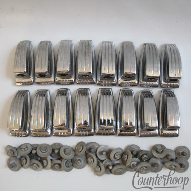 Ludwig 16x Tom/Snare Drum Lugs Vintage 70s-80s Small Super Classic Set Chrome US — main photograph