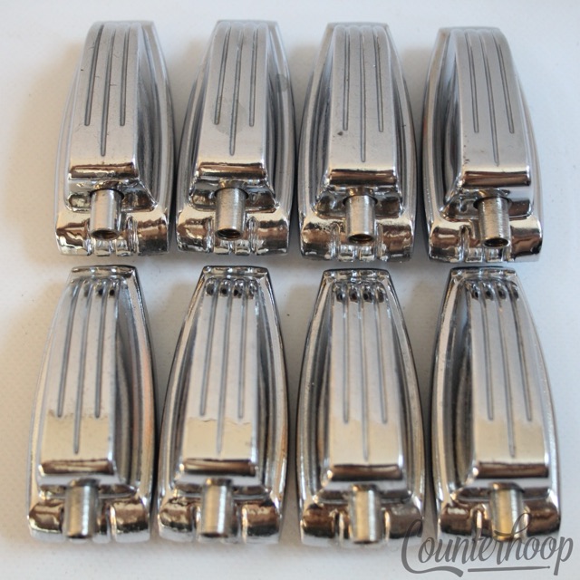 Ludwig 8x Bass/Floor Tom Drum Lugs P2243B Large Classic Tension Lug Chrome USA* — main photograph