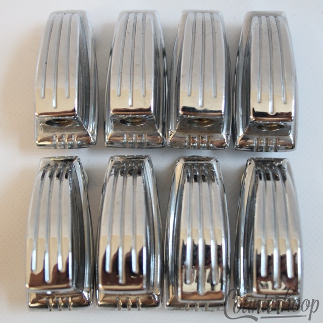 Ludwig 8x Tom/Snare Drum Lugs Vintage 60s-70s Small 1 1/4"Classic Set Chrome USA — main photograph